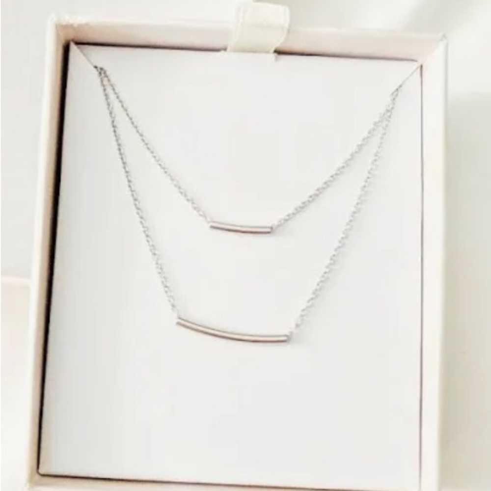 Summer & Rose necklace. Silver.